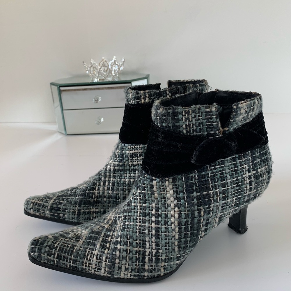 Tweed Booties